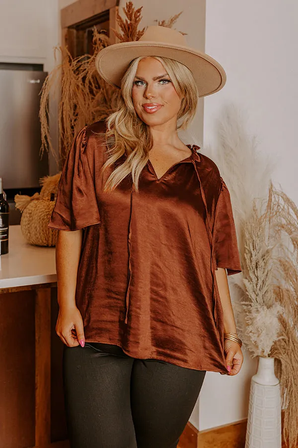 Powerful Love Satin Shift Top Curves sold by Impressions