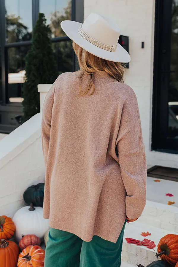 True Warmth Shift Sweater In Dusty Purple Curves sold by Impressions product image thumbnail 4