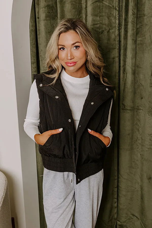 Mountain Breeze Puffer Vest in Black sold by Impressions product image thumbnail 5