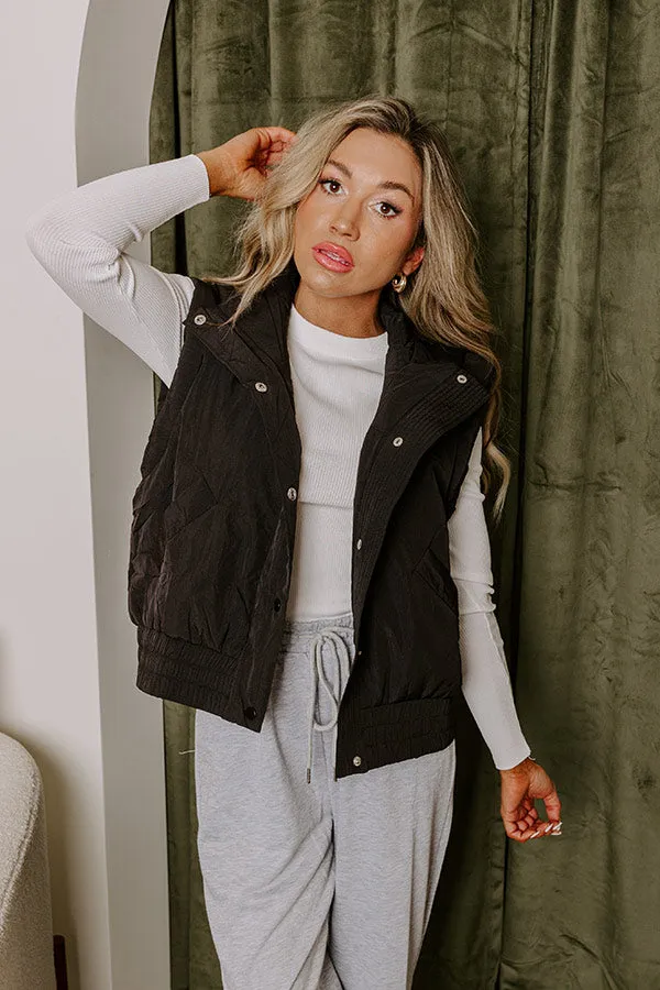 Mountain Breeze Puffer Vest in Black sold by Impressions product image thumbnail 3