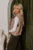 Mountain Breeze Puffer Vest in Taupe sold by Impressions