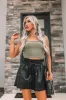 Barre Bombshell Ribbed Crop Top in Olive sold by Impressions