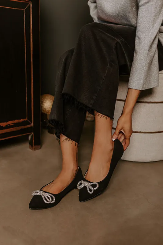 The Fiona Faux Nubuck Flats sold by Impressions