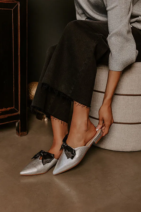 The Vera Faux Leather Metallic Flats sold by Impressions