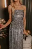 All The Sparkle Sequin Midi in Silver sold by Impressions