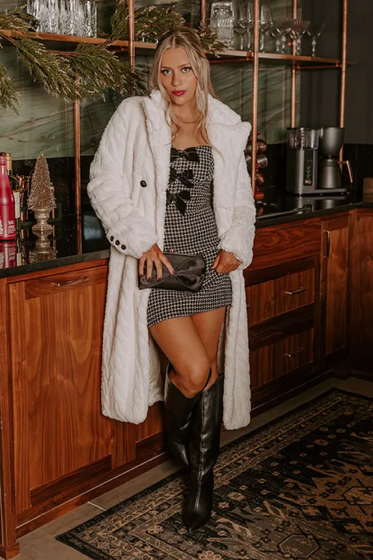 London Fog Plush Coat in Cream sold by Impressions