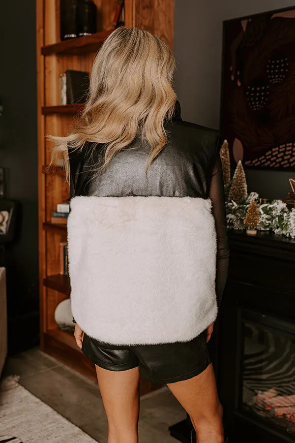 Headed To Aspen Faux Leather Reversible Vest sold by Impressions product image thumbnail 5