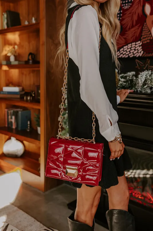 First Class Moment Patent Purse in Red sold by Impressions