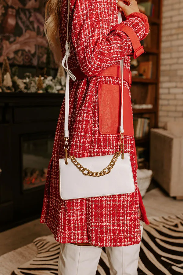 Happy Hour Meetup Faux Leather Purse in White sold by Impressions