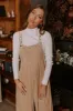 Evergreen State Of Mind Velvet Jumpsuit In Iced Latte sold by Impressions