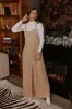 Evergreen State Of Mind Velvet Jumpsuit In Iced Latte sold by Impressions