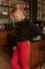 Kind Smile Cable Knit Embellished Cardigan in Black sold by Impressions