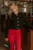 Kind Smile Cable Knit Embellished Cardigan in Black sold by Impressions