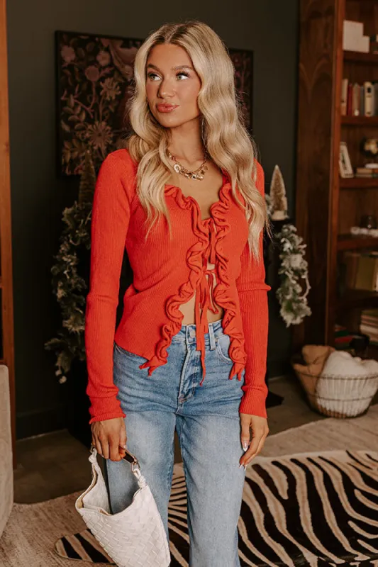 Sassy Statement Front Tie Sweater Top sold by Impressions