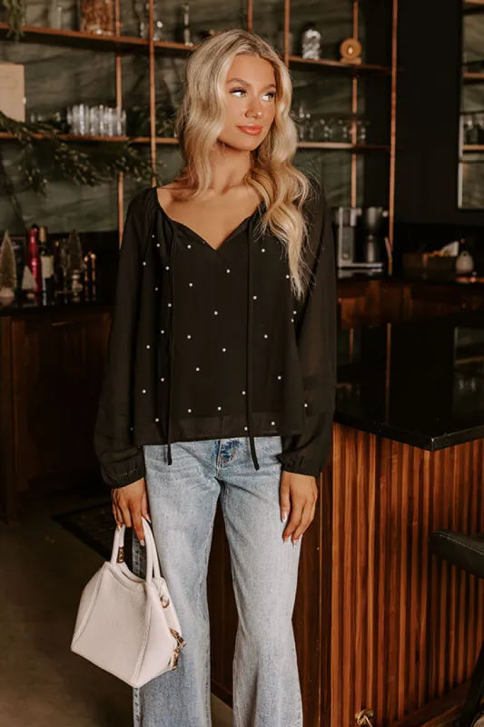 Final Touch Pearl Embellished Top sold by Impressions