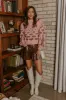 Vail Views Pearl Embellished Knit Sweater in Pink sold by Impressions