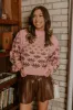 Vail Views Pearl Embellished Knit Sweater in Pink sold by Impressions