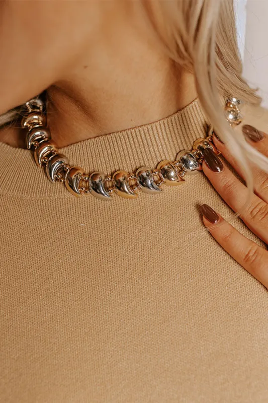 Statement Staple Necklace in 2 Tone sold by Impressions