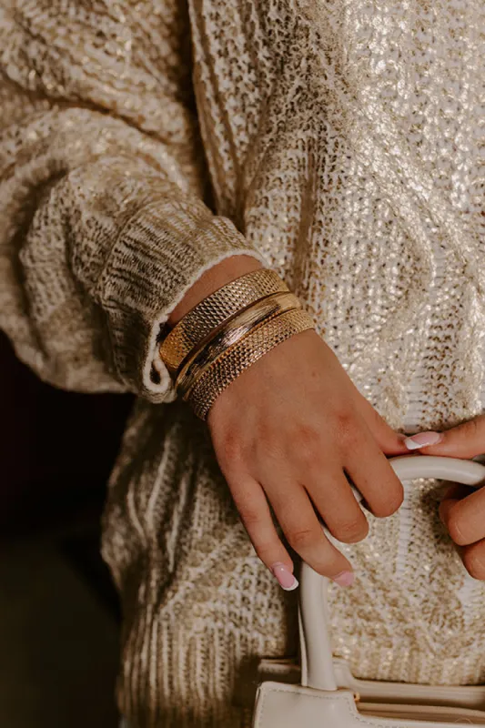 Uptown Chic Bangle Bracelet Set in Gold sold by Impressions