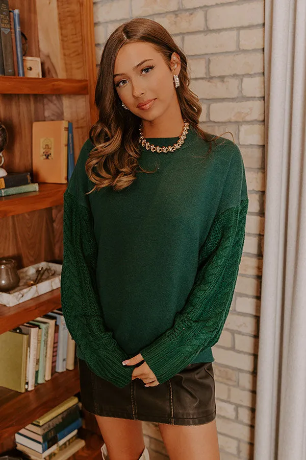 Wrapped Around Your Finger Sweater In Hunter Green sold by Impressions product image thumbnail 5