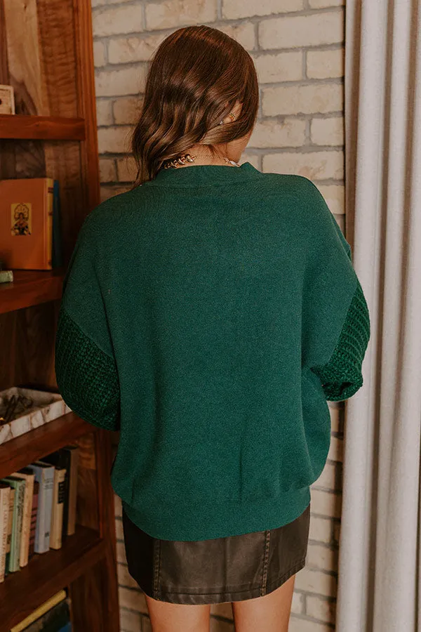 Wrapped Around Your Finger Sweater In Hunter Green sold by Impressions product image thumbnail 3