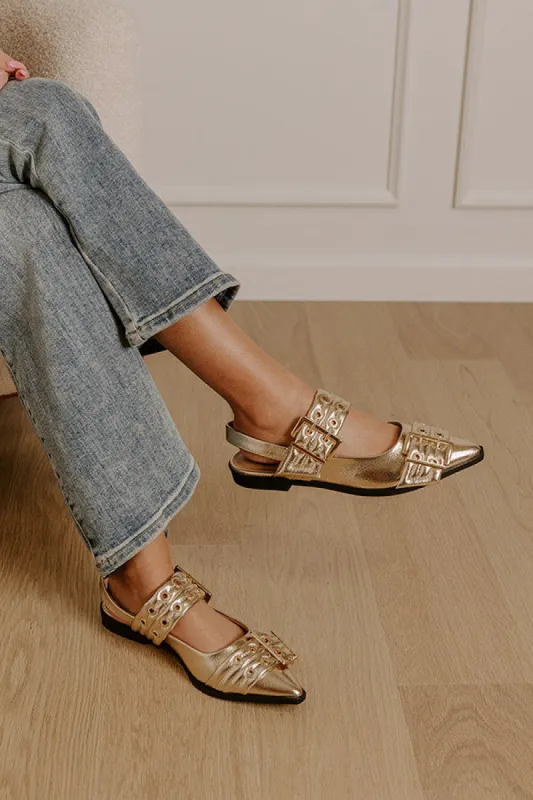 The Teagan Metallic Flats sold by Impressions
