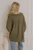 Fit Check Oversized Button Up in Olive sold by Impressions