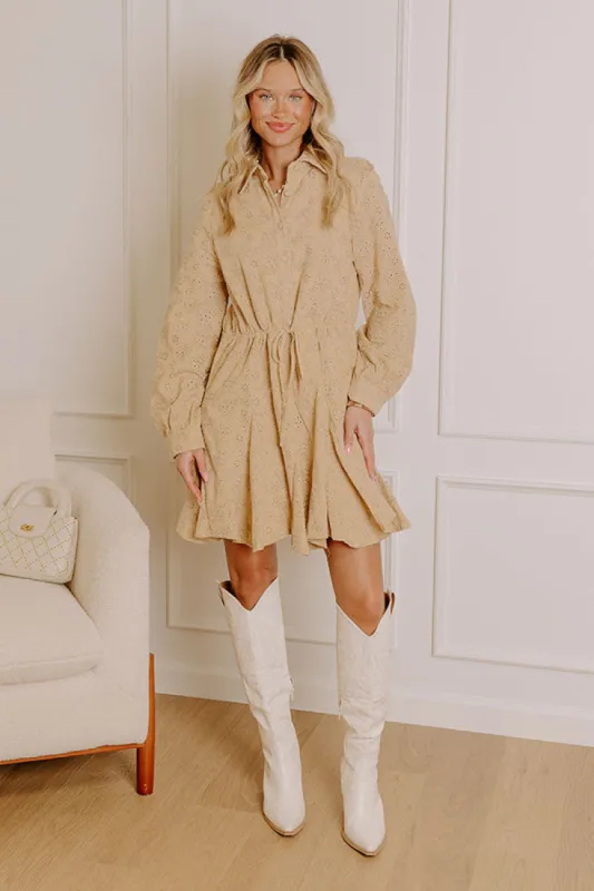 Blissful Smile Eyelet Mini Dress sold by Impressions