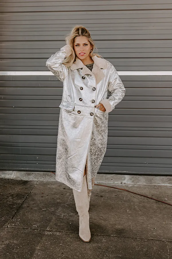 Central Park Chic Metallic Coat sold by Impressions