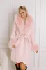 Cozy Elegance Tweed Knit Coat In Pink sold by Impressions