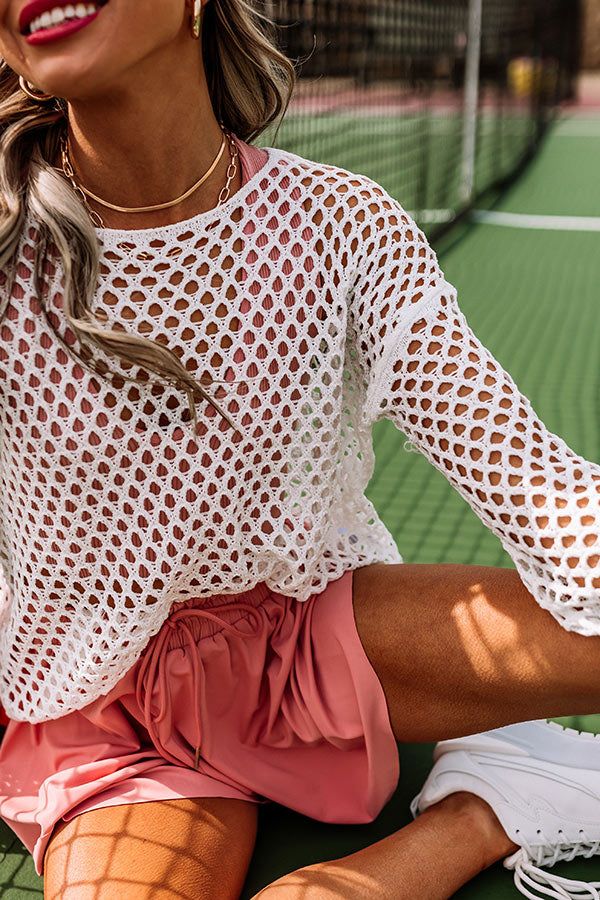 Coastal Cruising Knit Top In White sold by Impressions product image thumbnail 5