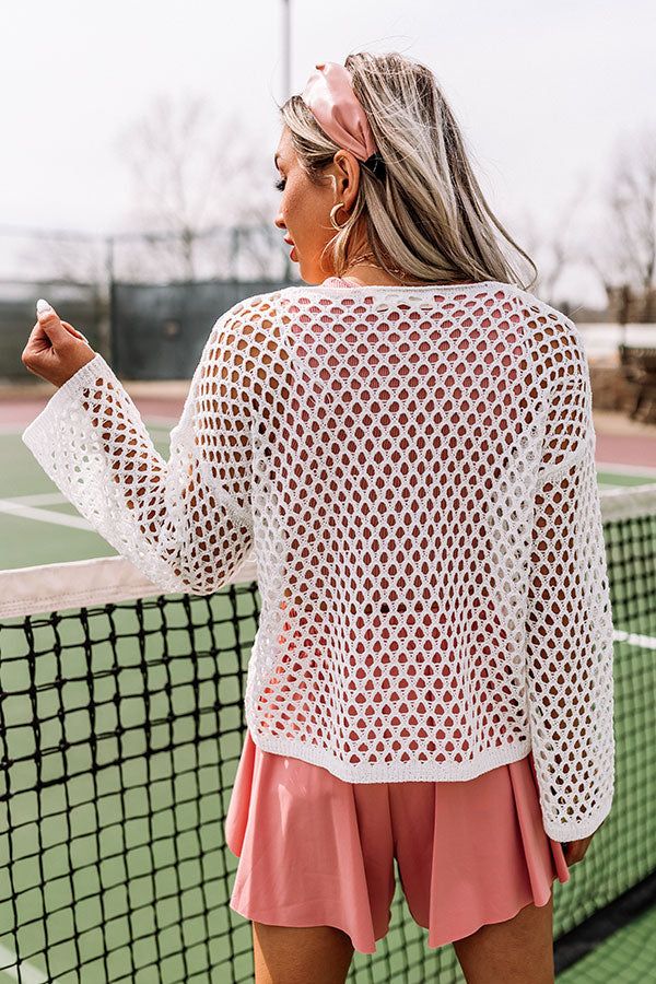 Coastal Cruising Knit Top In White sold by Impressions product image thumbnail 4