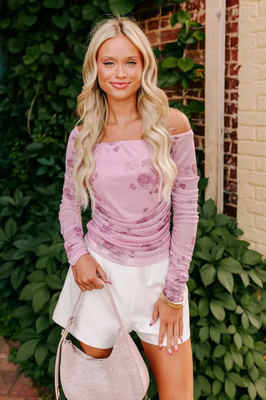 Flirty Feels Floral Mesh Top sold by Impressions
