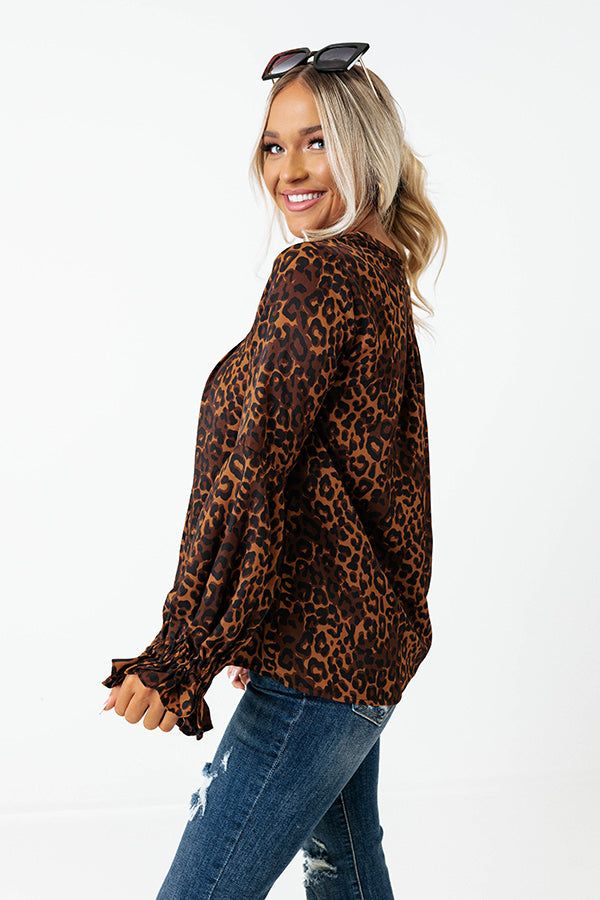 Simply Flourishing Leopard Shift Top sold by Impressions product image thumbnail 4
