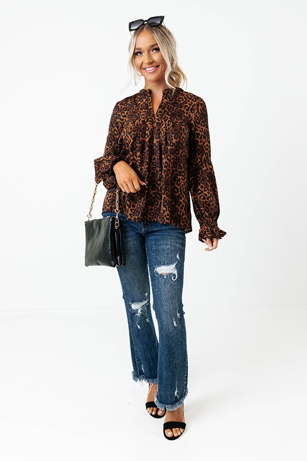 Simply Flourishing Leopard Shift Top sold by Impressions product image thumbnail 2