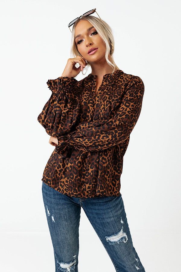 Simply Flourishing Leopard Shift Top sold by Impressions product image thumbnail 3