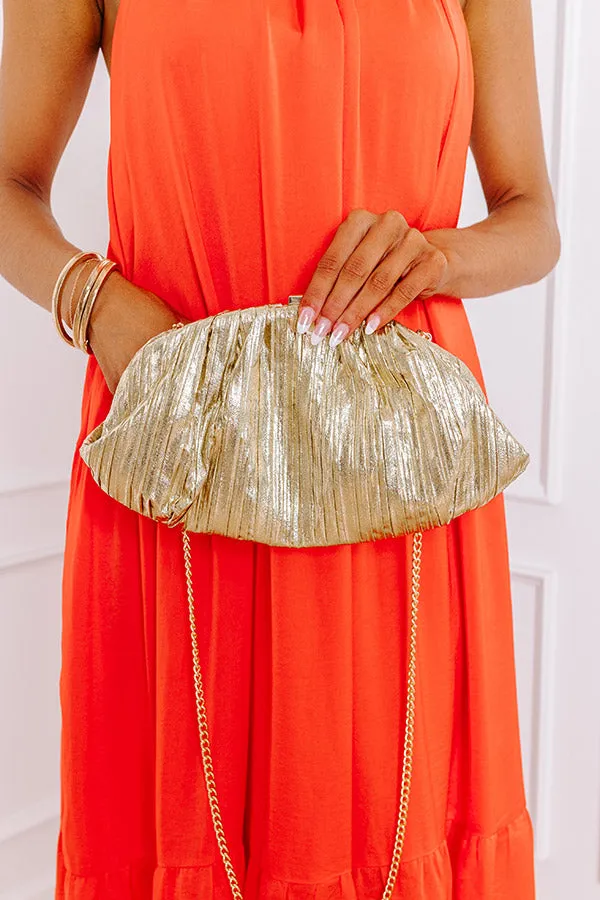 Golden Moment Metallic Clutch sold by Impressions product image thumbnail 3