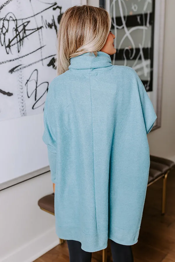 Time For Cozy Sweater in Light Teal sold by Impressions product image thumbnail 4