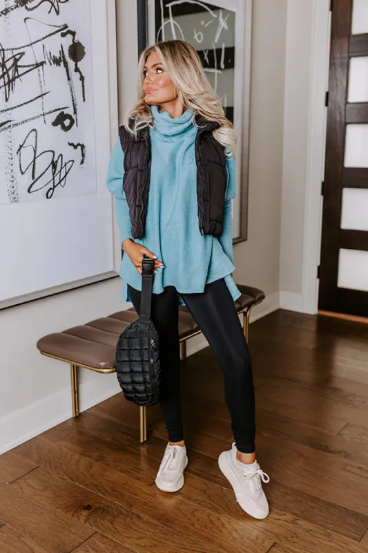 Time For Cozy Sweater in Light Teal sold by Impressions