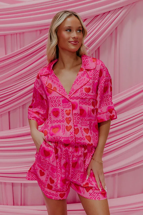 Cupids Dream High Waist Satin Pajama Shorts sold by Impressions product image thumbnail 5