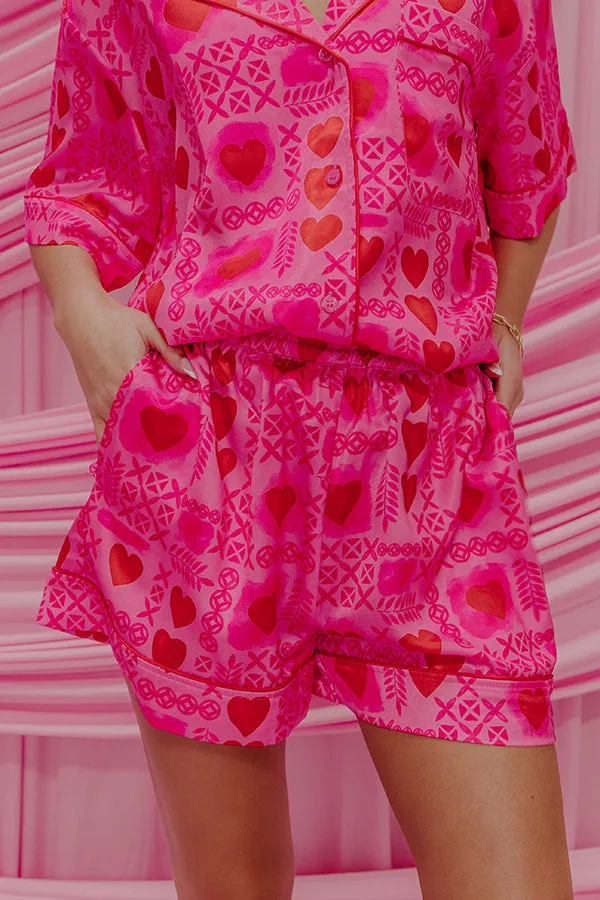 Cupids Dream High Waist Satin Pajama Shorts sold by Impressions product image thumbnail 2