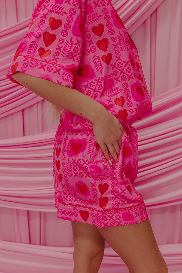 Cupids Dream High Waist Satin Pajama Shorts sold by Impressions product image thumbnail 3