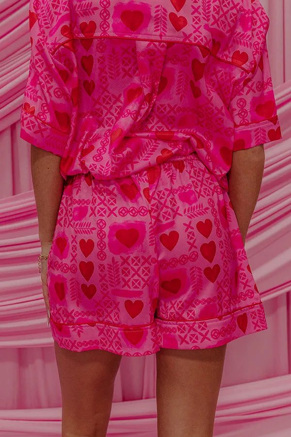 Cupids Dream High Waist Satin Pajama Shorts sold by Impressions product image thumbnail 4