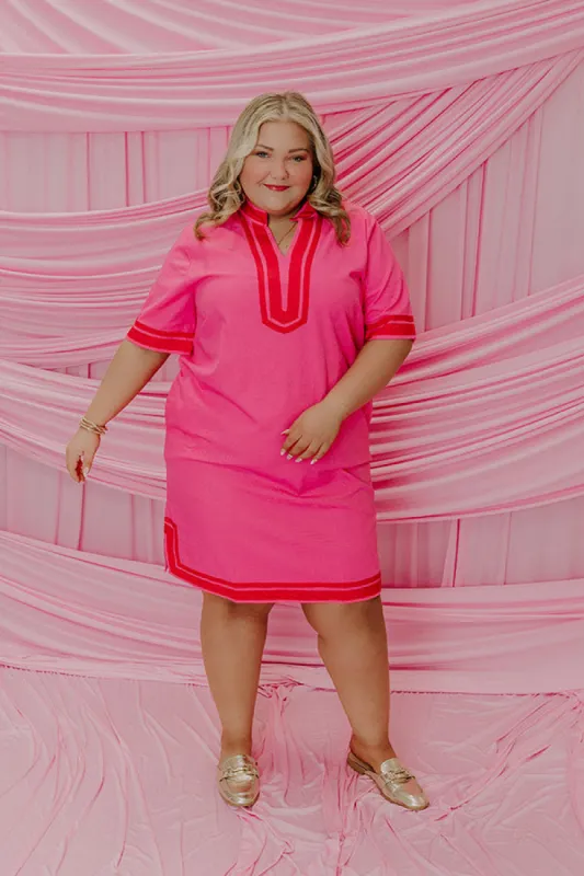 Sweet Attention Linen Mini Dress Curves sold by Impressions