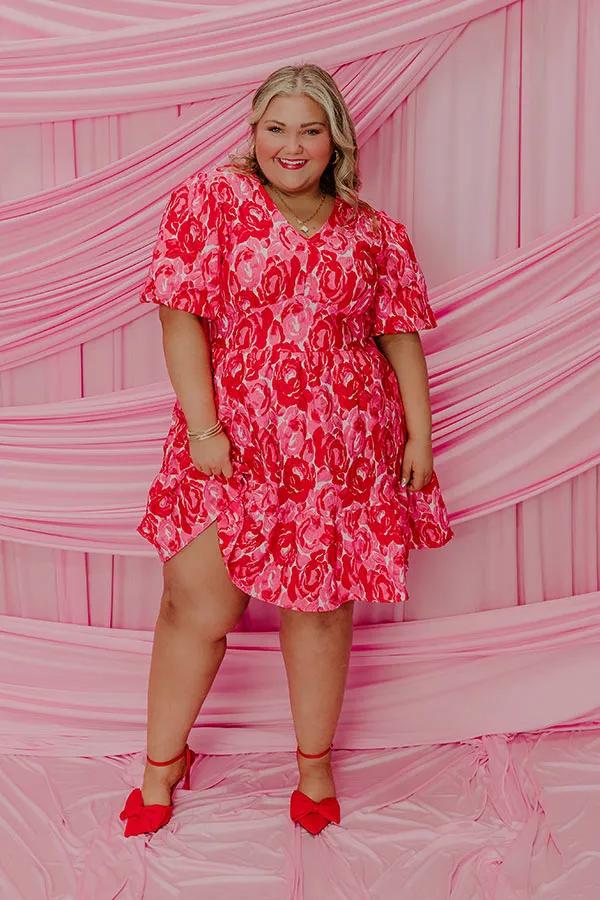 Pocket Full Of Roses Jacquard Mini Dress Curves sold by Impressions product image thumbnail 2