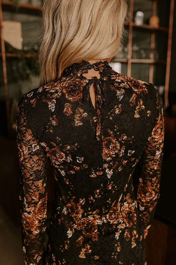 Romance In The Air Floral Lace Maxi Dress sold by Impressions product image thumbnail 5