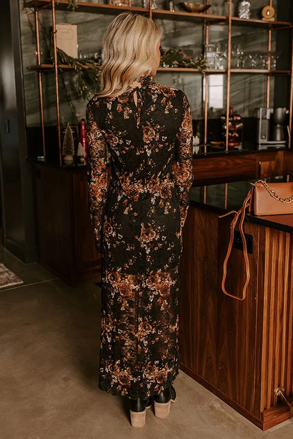 Romance In The Air Floral Lace Maxi Dress sold by Impressions product image thumbnail 4