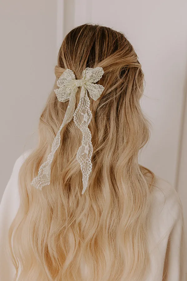 Final Touch Lace Bow Hair Clip sold by Impressions product image thumbnail 2