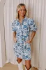 Chateau Chic Floral Button Down Mini Dress sold by Impressions