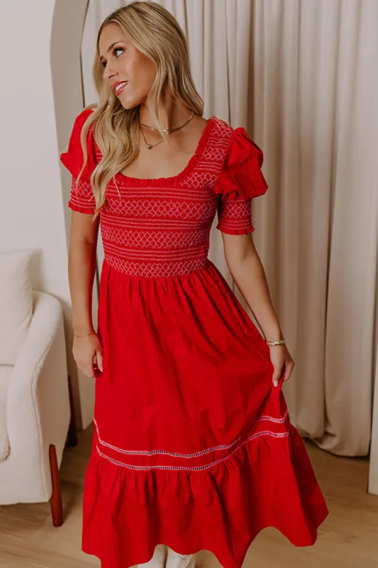 Margarita Mood Smocked Midi sold by Impressions